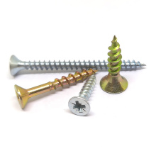 c1022a white / yellow zinc plated chipboard screw mdf screw production line